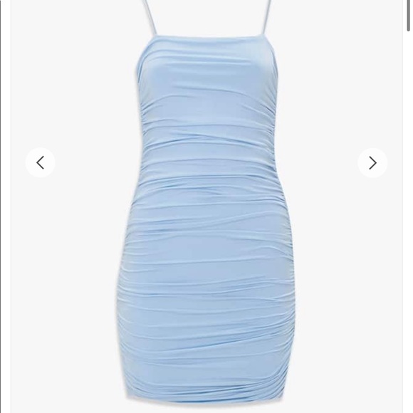 baby blue bodycon mini dress